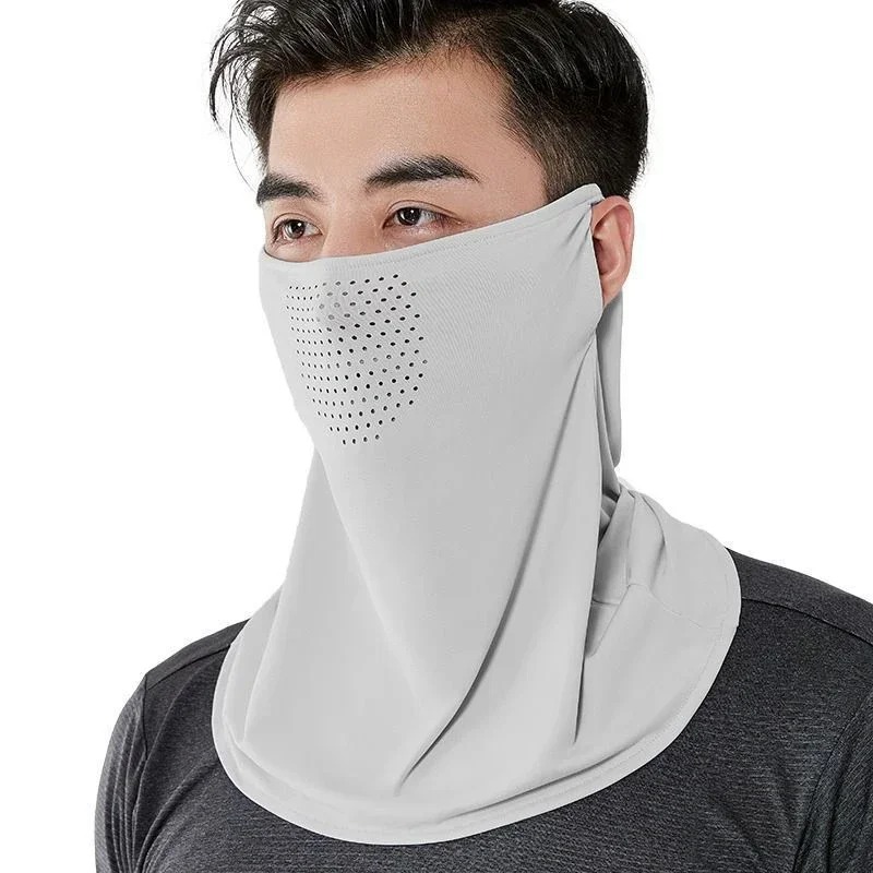 Men's Women's Ice Silk UV Prot - Sports Mask Breathable ulasan dan harga