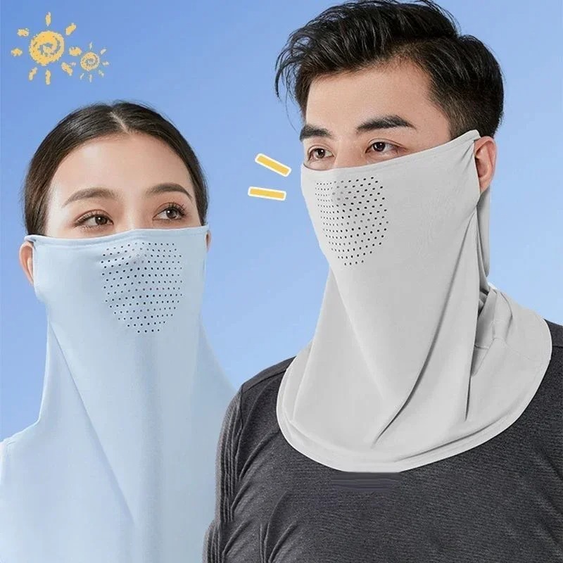 Men's Women's Ice Silk UV Prot - Sports Mask Breathable ulasan dan harga