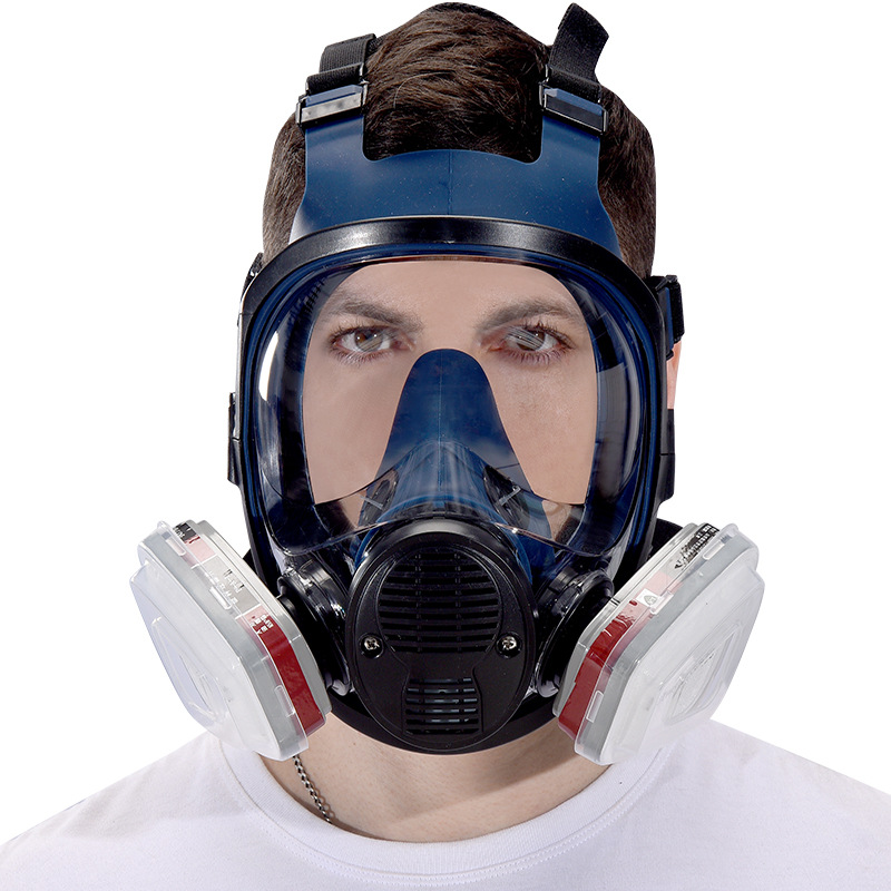 A8 gas mask with filter, full  - Dust Mask Construction ulasan dan harga