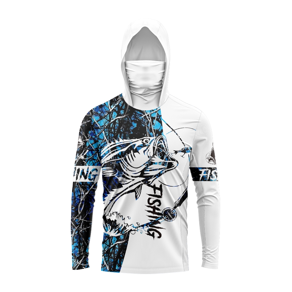 Men Bass Fish Print Fishing Ho - Sports Mask Breathable ulasan dan harga