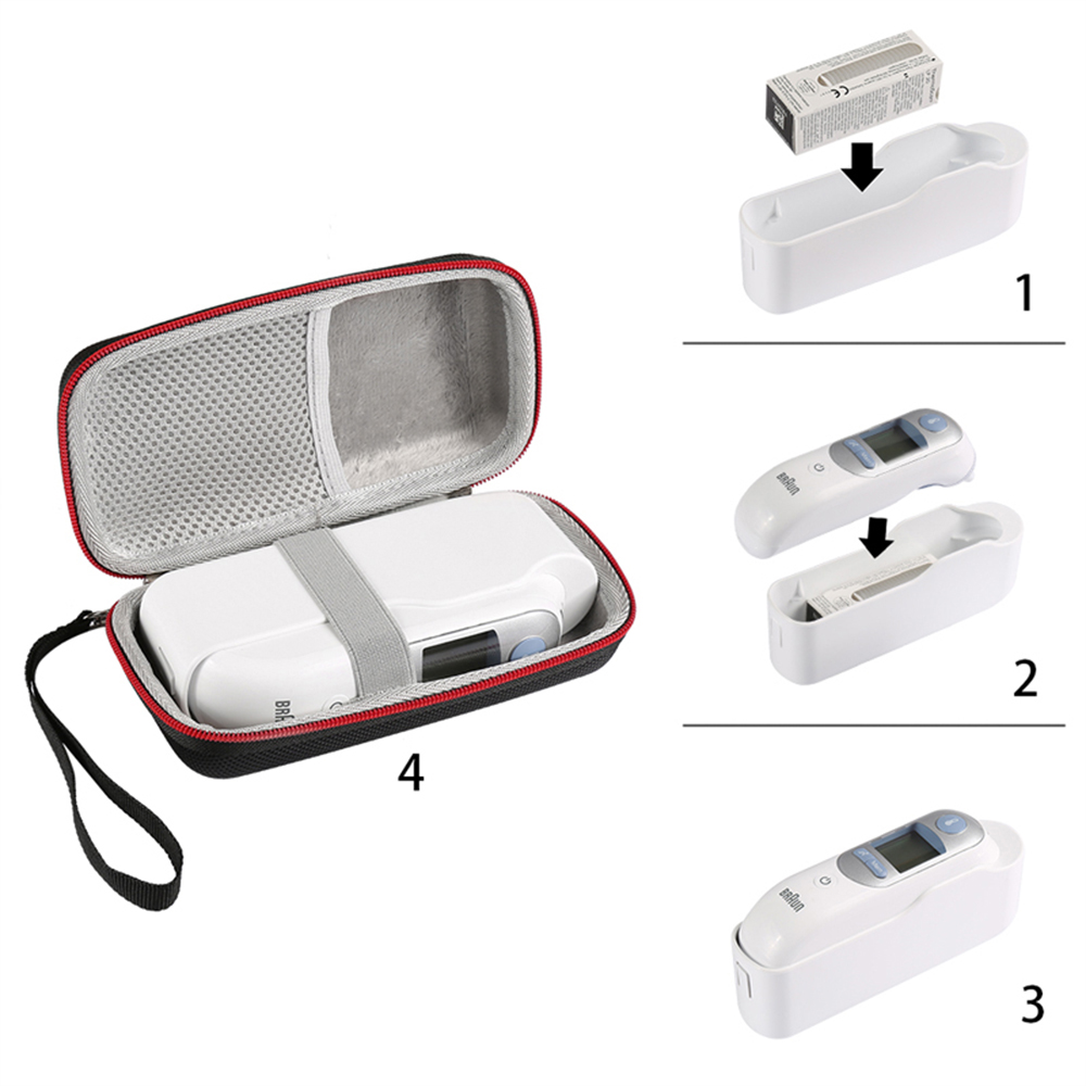 Portable Thermometer Hard Case - Braun Thermometer Thermoscan 7 ulasan dan harga