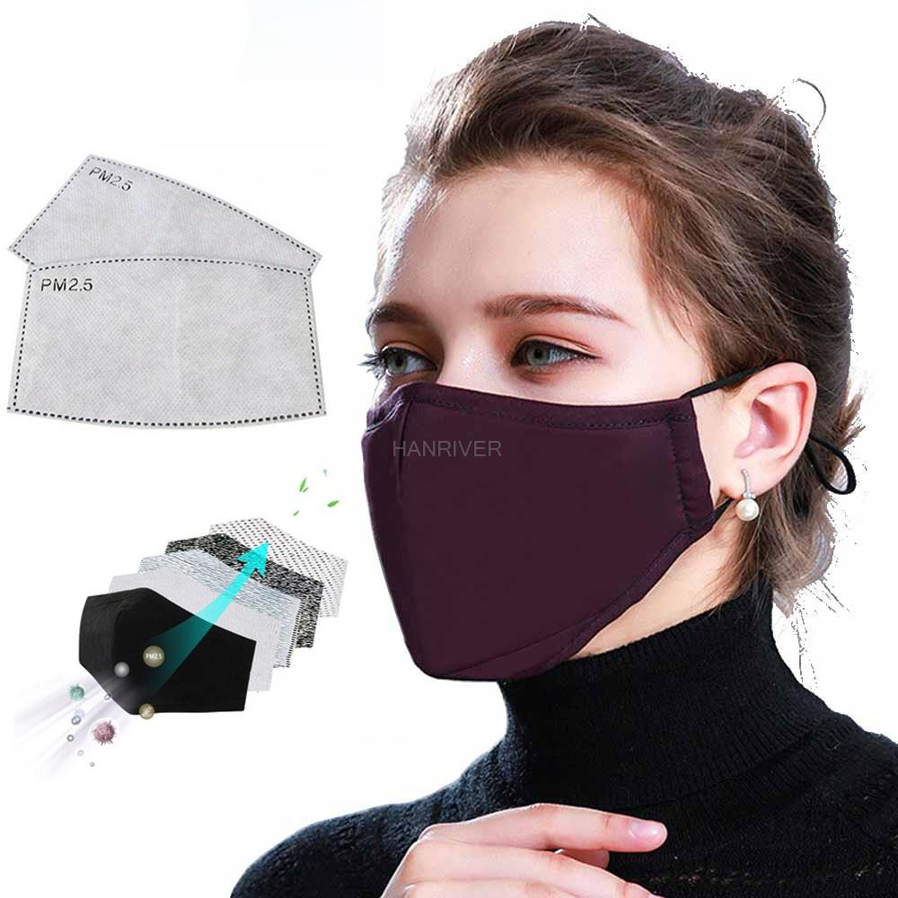 Cotton Face Mask PM2.5 Activat - Dust Mask Construction ulasan dan harga