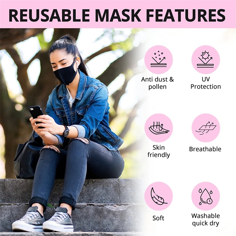 5/10PCS Fashion Solid Earloop  - Kids Face Mask ulasan dan harga